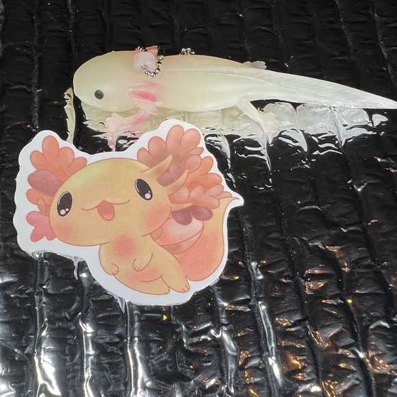 BabyLotl Axolotl Crazy Trending WaterProof Single Decor Accent Sticker - Picture 3 of 4